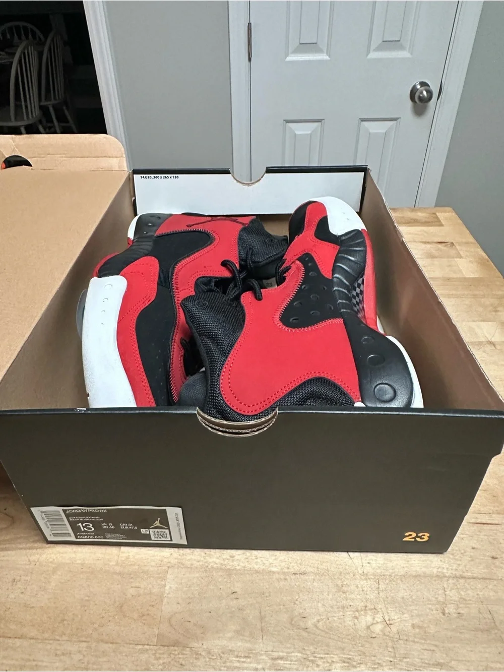 Jordan Pro RX Gym Red Black White Men’s Size 13 CQ6116-600 w/ Box